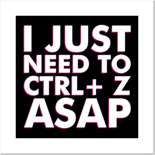 CTRL+Z ASAP Posters and Art